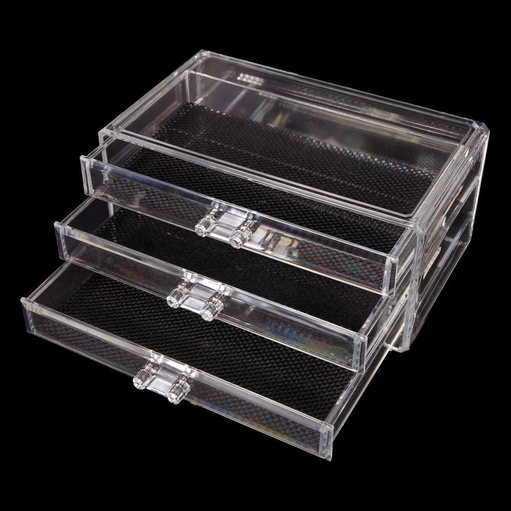 Clear Acrylic 3 Drawer Cosmetic Organizer I307