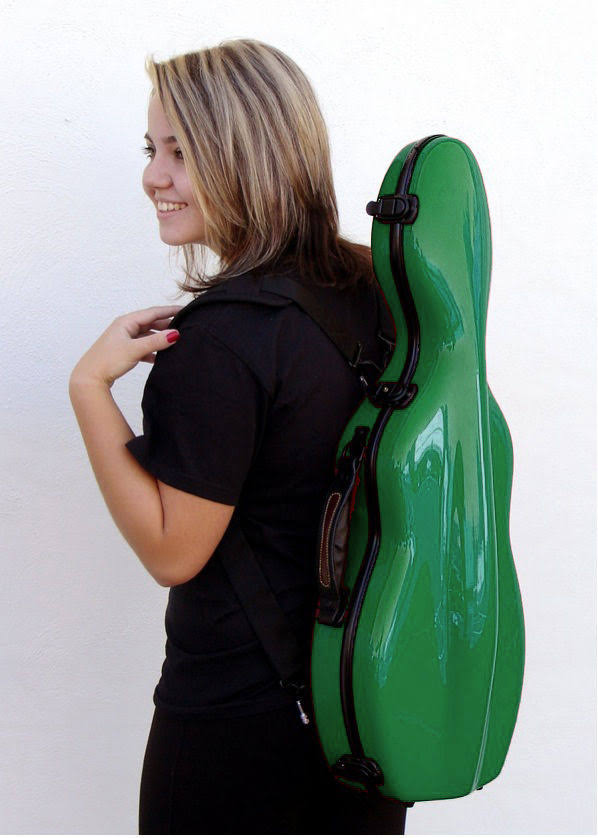 Fiberglass Violin Case Green W9891