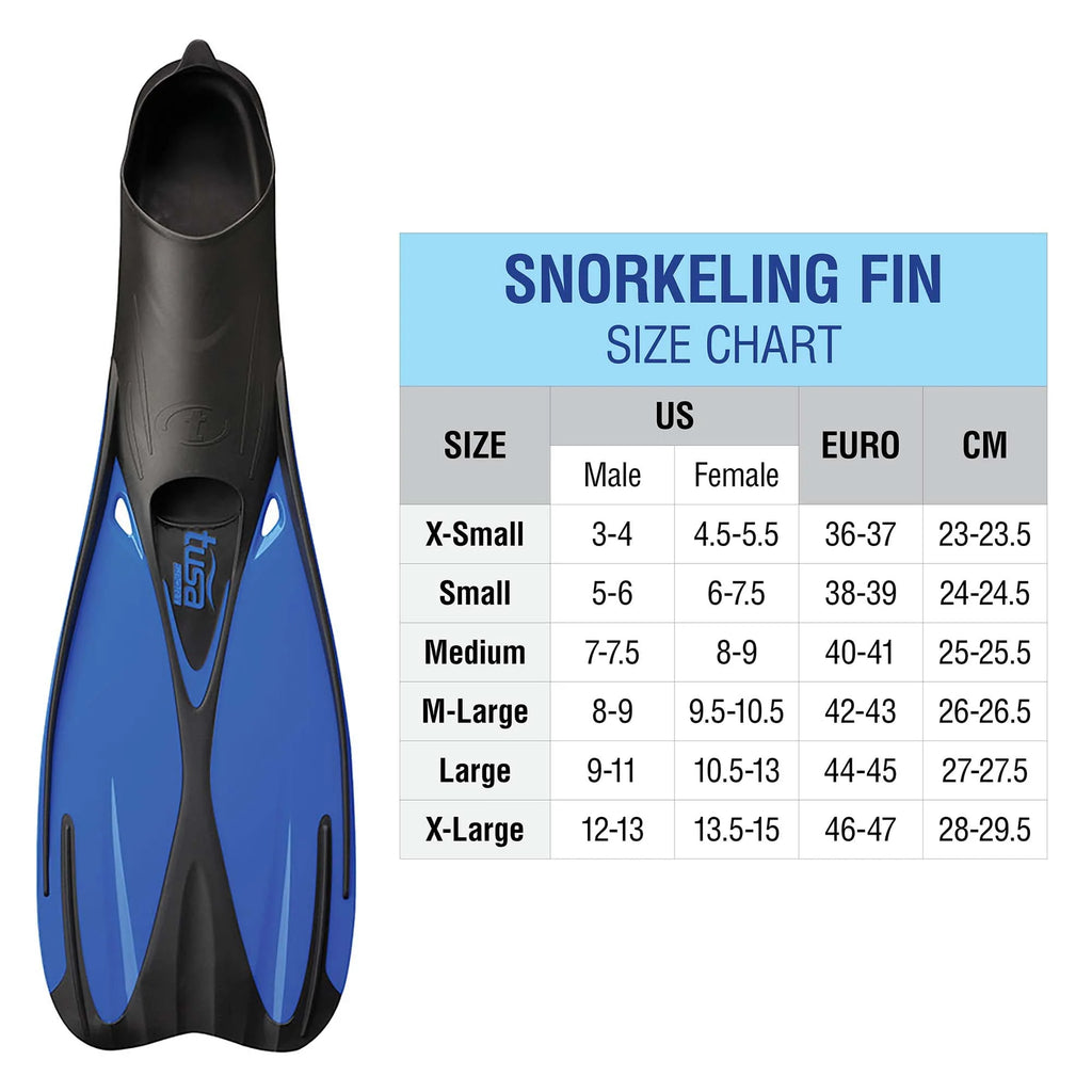 Full Foot Fin Medium Blue R28383