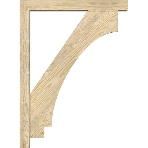Rough Sawn Bracket with Offset Brace, Douglas Fir N8048